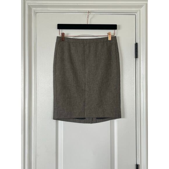 Gap Straight Pencil Skirt Wool Cotton Size 0 - Picture 3 of 7